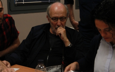 Miró, en una de les seves visites a l'ESDI/ Cedida ESDI